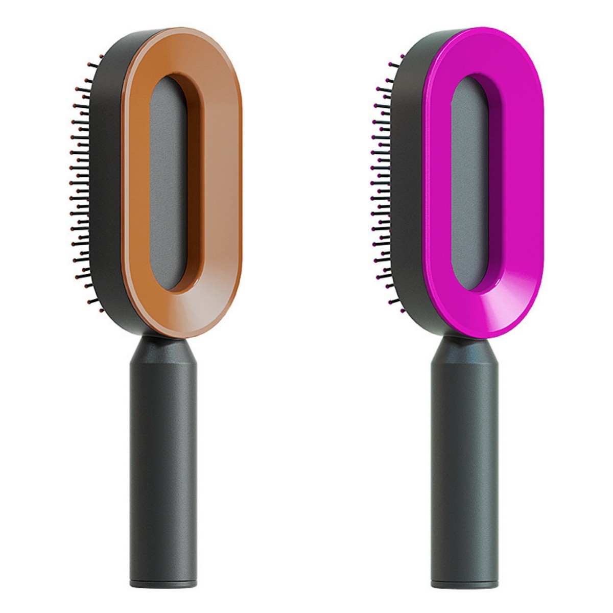 Self Cleaning Hair Brush For Women One-key Cleaning Hair Loss Airbag Massage Scalp Comb Anti-Static Hairbrush 1