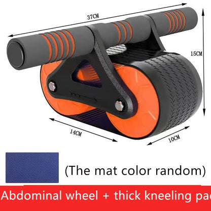 Double Wheel Abdominal Exerciser Women Men Automatic Rebound Ab Wheel Roller Waist Trainer Gym Sports Home Exercise Devices 1