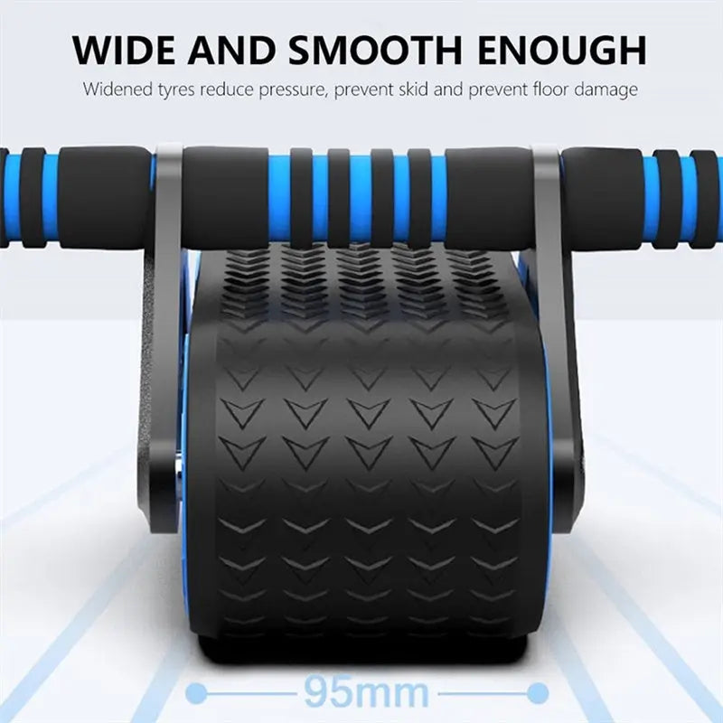 Double Wheel Abdominal Exerciser Women Men Automatic Rebound Ab Wheel Roller Waist Trainer Gym Sports Home Exercise Devices 1