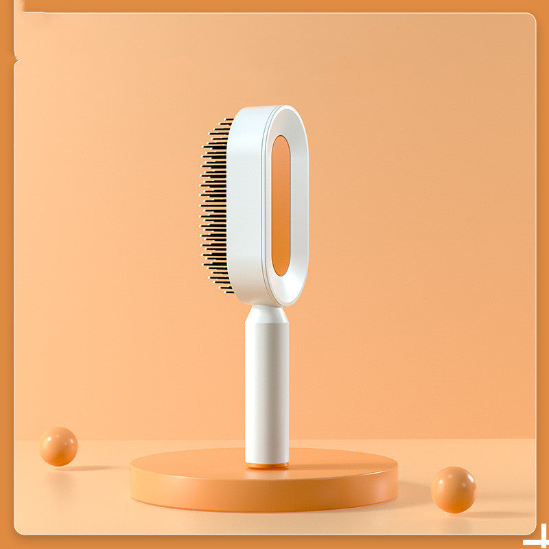 Self Cleaning Hair Brush For Women One-key Cleaning Hair Loss Airbag Massage Scalp Comb Anti-Static Hairbrush 1