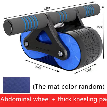 Double Wheel Abdominal Exerciser Women Men Automatic Rebound Ab Wheel Roller Waist Trainer Gym Sports Home Exercise Devices 1