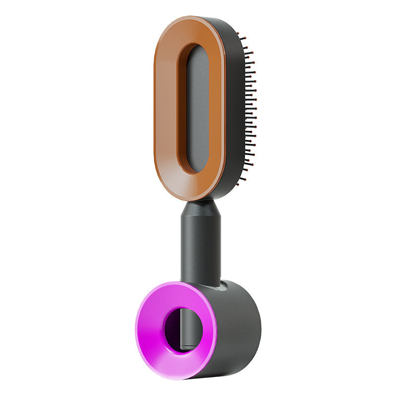 Self Cleaning Hair Brush For Women One-key Cleaning Hair Loss Airbag Massage Scalp Comb Anti-Static Hairbrush 1